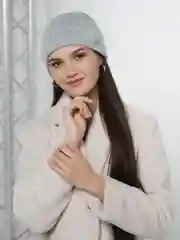Серый шапка женская весенняя , разные цвета