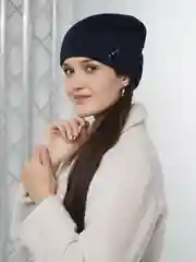 Черный шапка женская весенняя , разные цвета