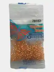 Бисер чешский 10/0 Preciosa Бисер Чехия 5г (прозрачный с серебряной внутренней линией)