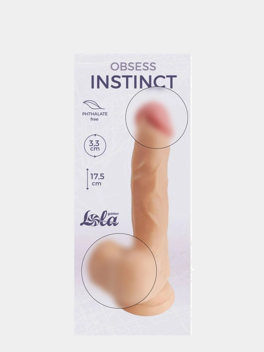 Фаллоимитатор телесный Obsess Instinct, 17,5 см