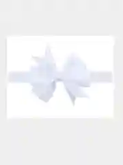 Белый повязка для волос с бантом