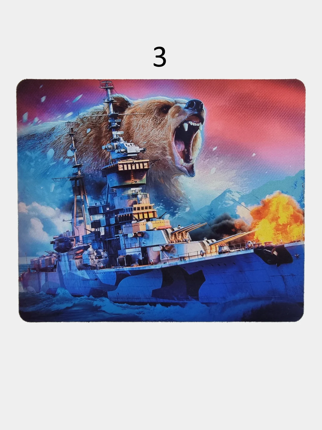 Игровой коврик для компьютерной мыши World of Warships, 200 х 240 мм