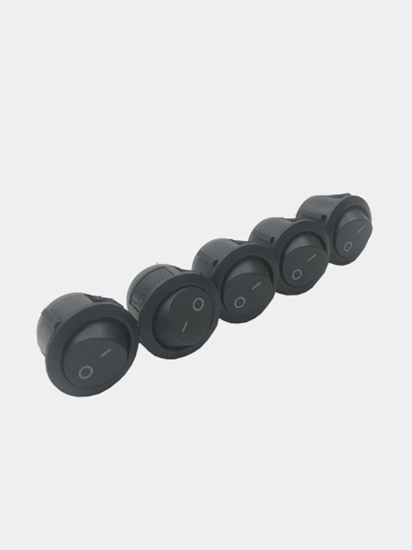 Переключатель KCD1-101-5-C3-B/2P on-off черный (6A 250VAC) (5 штук)