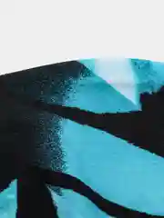 Синий меланж шапочка для плавания, тканевая