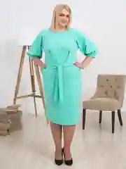 Мятный романтичное женственное платье