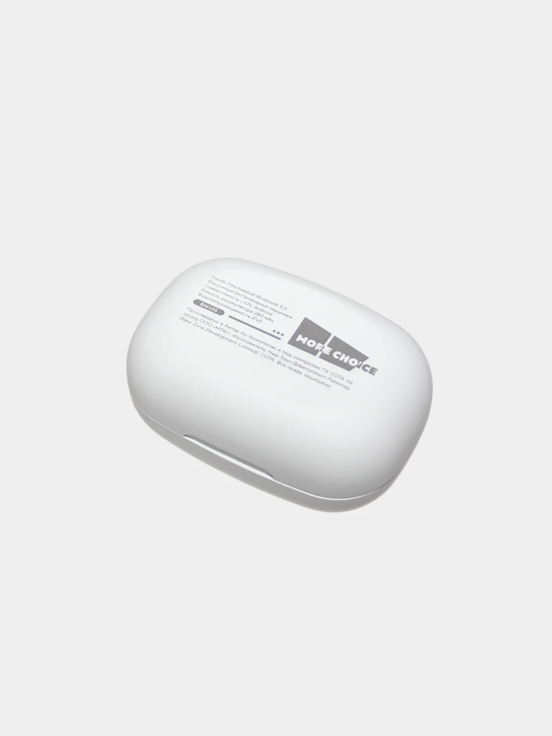 Белый bluetooth-наушники More Choice BW10S беспроводные вакуумные