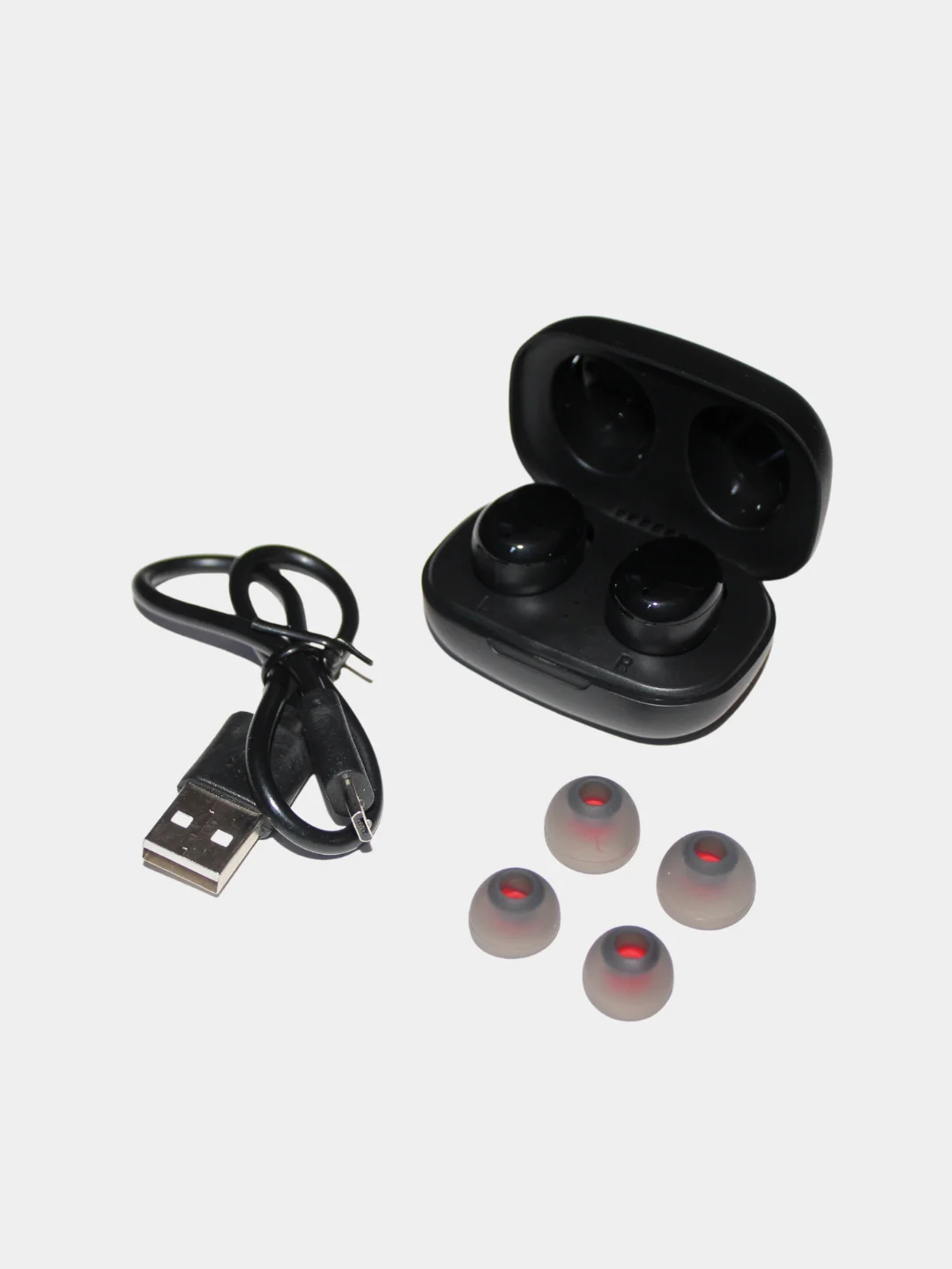 Черный bluetooth-наушники More Choice BW10S беспроводные вакуумные
