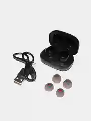Черный bluetooth-наушники More Choice BW10S беспроводные вакуумные
