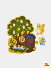 Развивающая игра на липучках "Белкин дом" из фетра