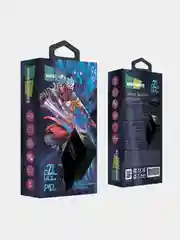 Черный сзу для быстрого заряда, More choice NC71S, 2USB, 3.0A, QC 3.0 + PD