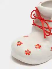 Коралловый ваза кашпо для цветов "Башмачок"  декоративная 10*16*7см