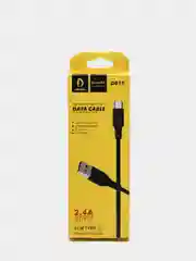 Черный кабель для зарядки DENMEN USB Type-C
