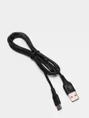 Черный кабель для зарядки DENMEN USB Type-C