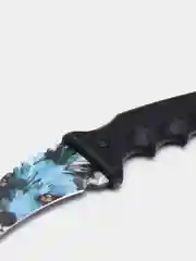 Голубой нож керамбит туристический