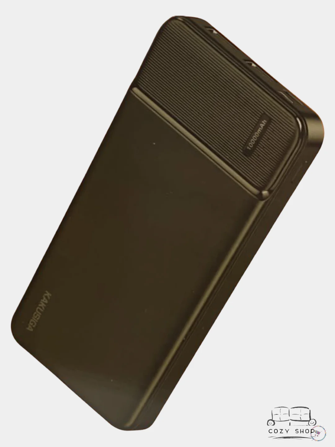 Черный внешний аккумулятор Power Bank, 10000 mAh