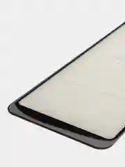 Черный защитное 5D 9H стекло на Samsung A5 2018 (с черной рамкой)