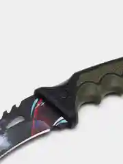 Серый нож керамбит туристический