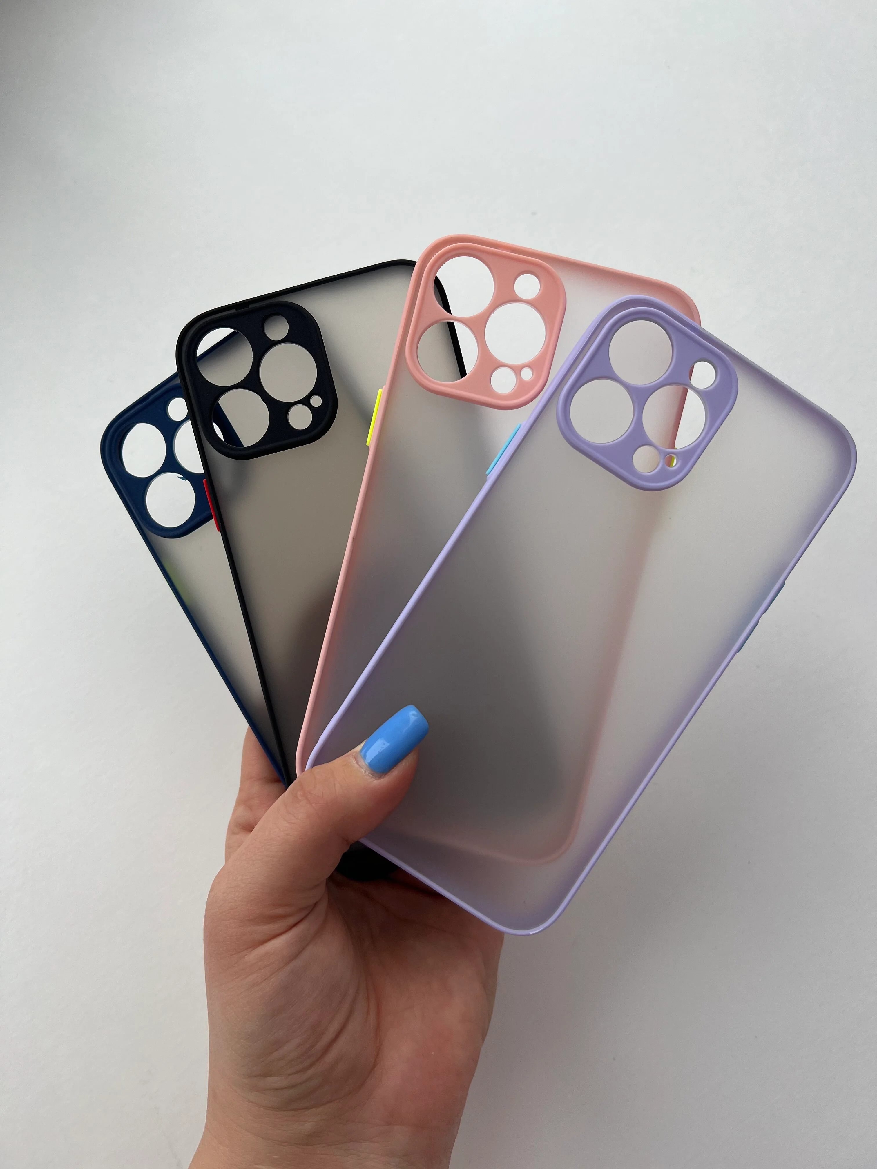 Пудровый матовый силиконовый чехол для iPhone 11, 12, 12 Pro, 12 Pro Max, 13, 13 Pro, 13 Pro Max