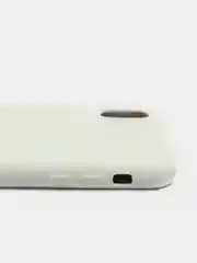 Белый чехол Silicone Case силиконовый с микрофиброй IPhone 5/5s/SE 6/6s 7/8 7+/8+ X/XS / 11 / 12