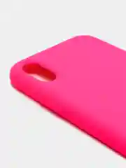 Розовый чехол Silicone Case силиконовый с микрофиброй IPhone 5/5s/SE 6/6s 7/8 7+/8+ X/XS / 11 / 12