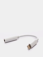 Переходник Lightning - mini jack 3.5  поддержка всех версий iOS