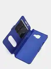 Синий чехол книжка флип Samsung A3 2016