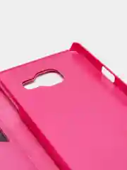 Кораллово-розовый чехол книжка флип Samsung A3 2016