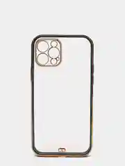Зеленый чехол силиконовый с золотым ободком для iPhone 12 Pro, с защитой камеры, разные цвета