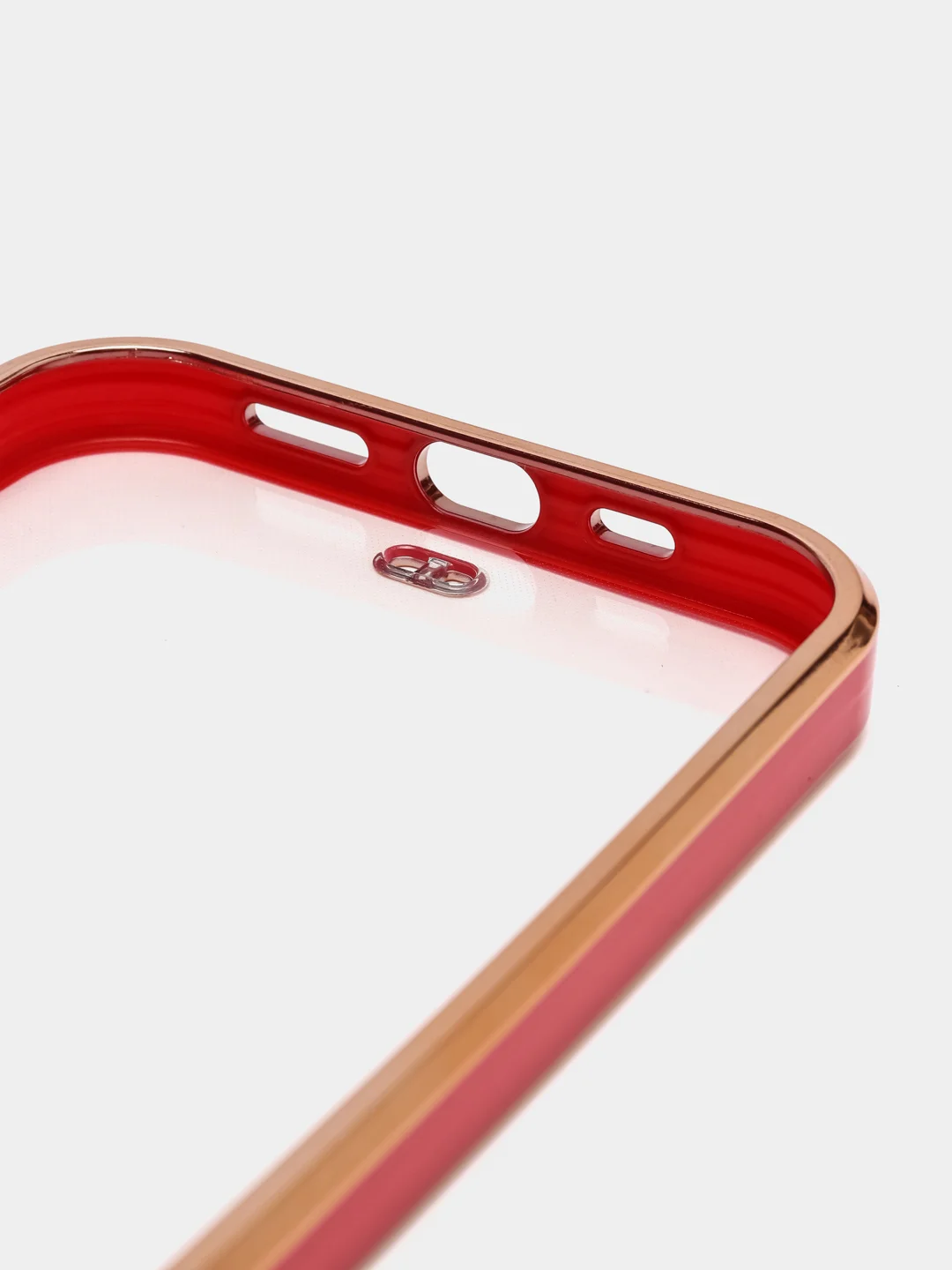 Красный чехол силиконовый с золотым ободком для iPhone 12 Pro, с защитой камеры, разные цвета