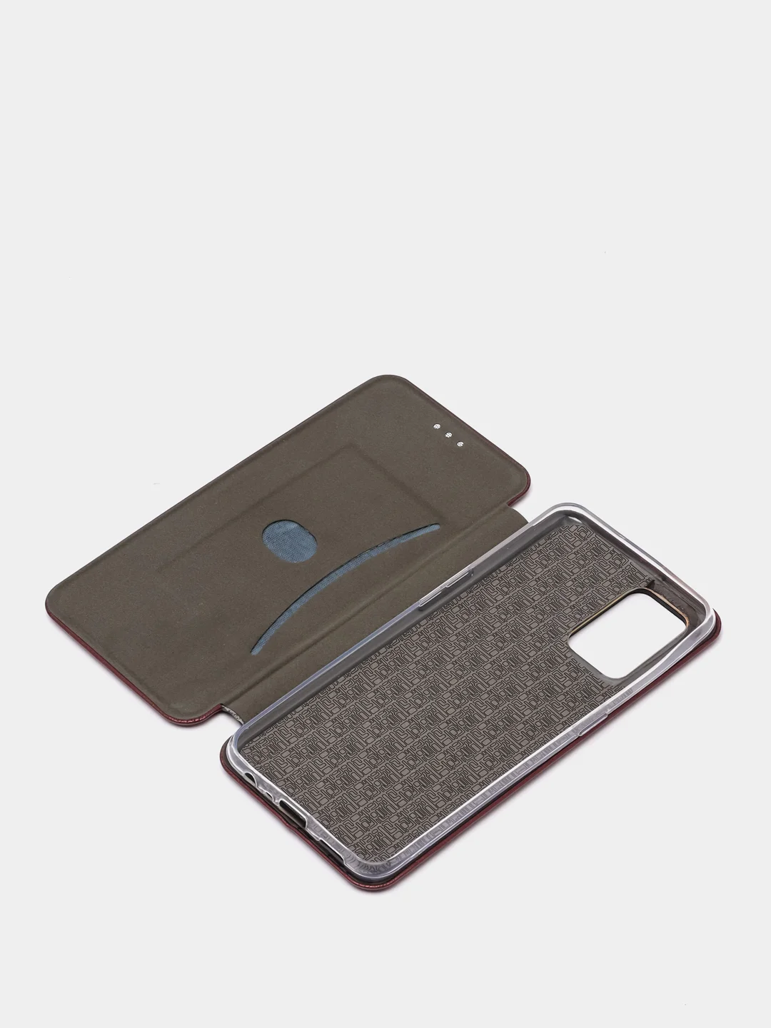 Бордовый чехол книжка OPPO A74