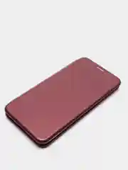 Бордовый чехол книжка OPPO A52