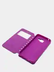Тёмно-розовый чехол книжка флип Samsung A3 2016