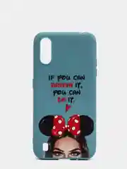 Синий меланж чехол для Samsung A01 / M01