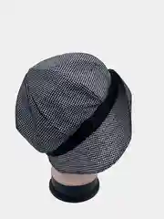 Серый французские шляпки из натуральной кожи