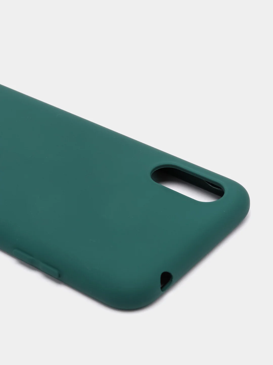 Зеленый чехол Samsung A01 с бархатом внутри