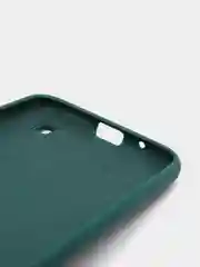 Зеленый чехол Samsung A01 с бархатом внутри