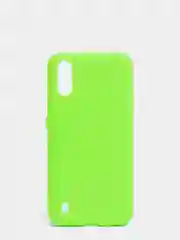 Лайм чехол Samsung A01 с бархатом внутри