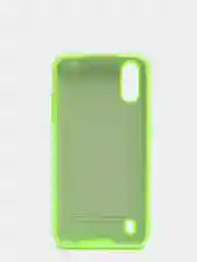 Лайм чехол Samsung A01 с бархатом внутри