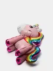 Розовый 3d фольгированный воздушный шар Единорог