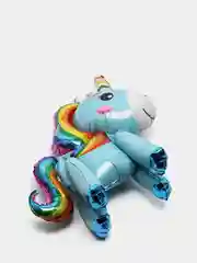 Ледяной 3d фольгированный воздушный шар Единорог