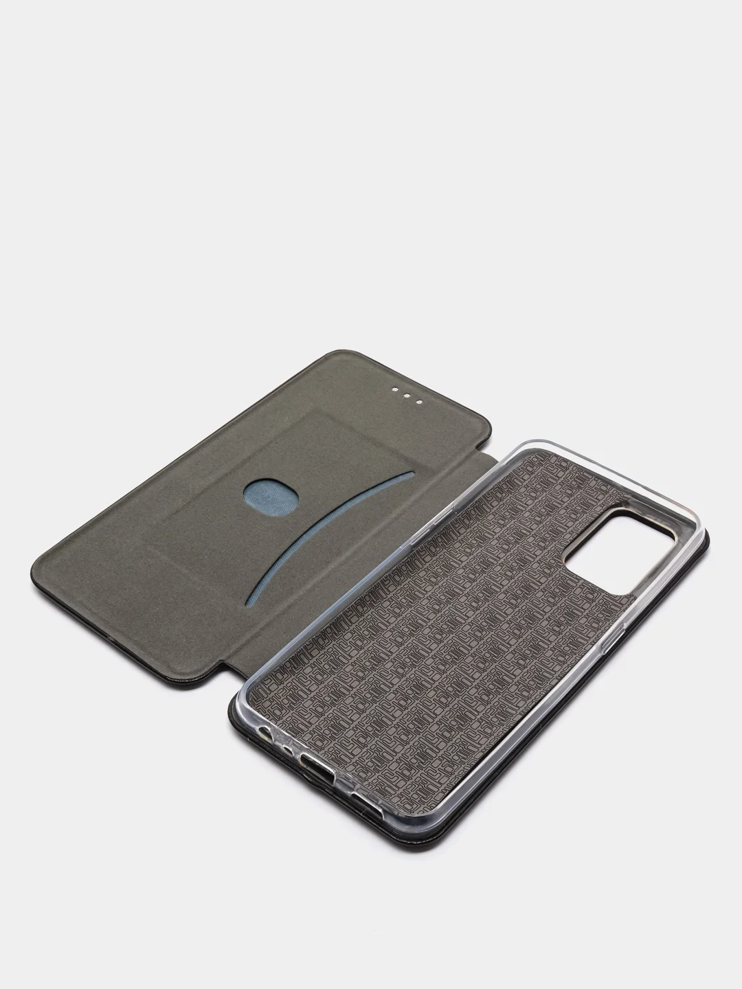 Черный чехол книжка OPPO A74