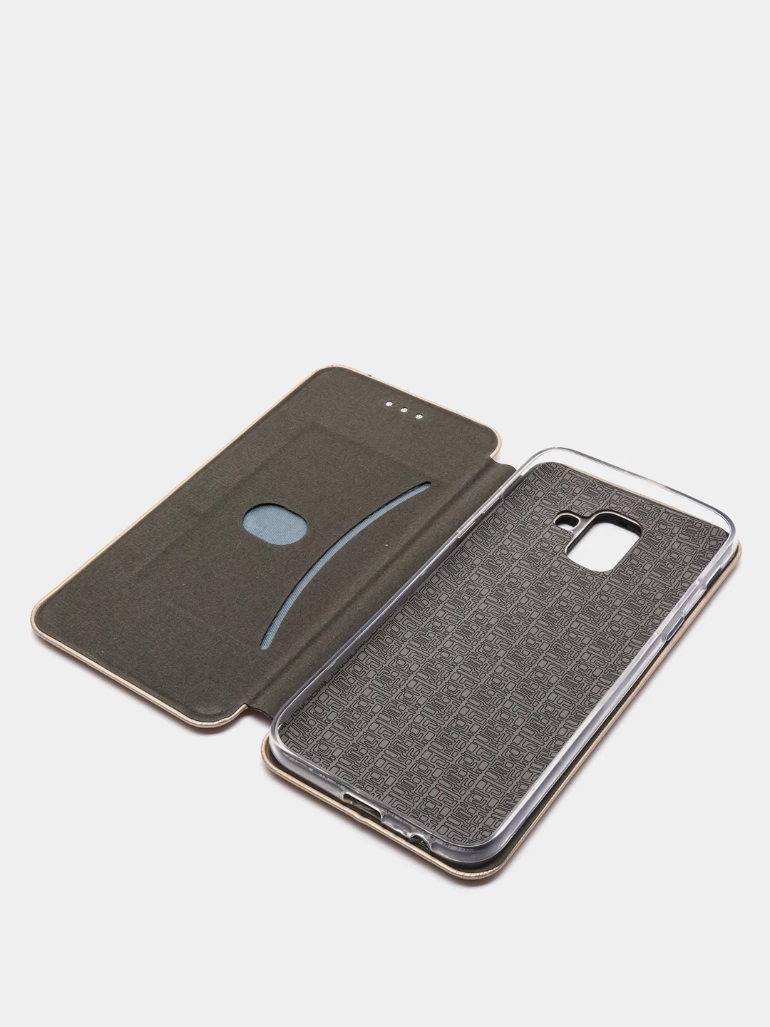 Золотой чехол книжка SAMSUNG A6 2018