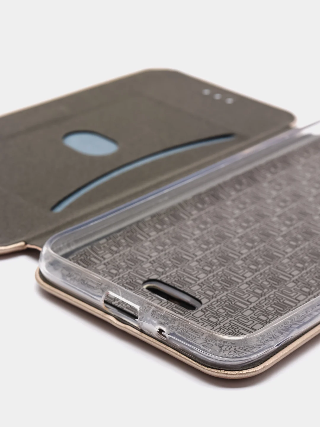 Золотой чехол книжка Xiaomi Redmi 6
