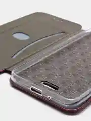 Бордовый чехол книжка Xiaomi Redmi 6