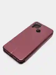 Бордовый чехол-книжка REALME C15