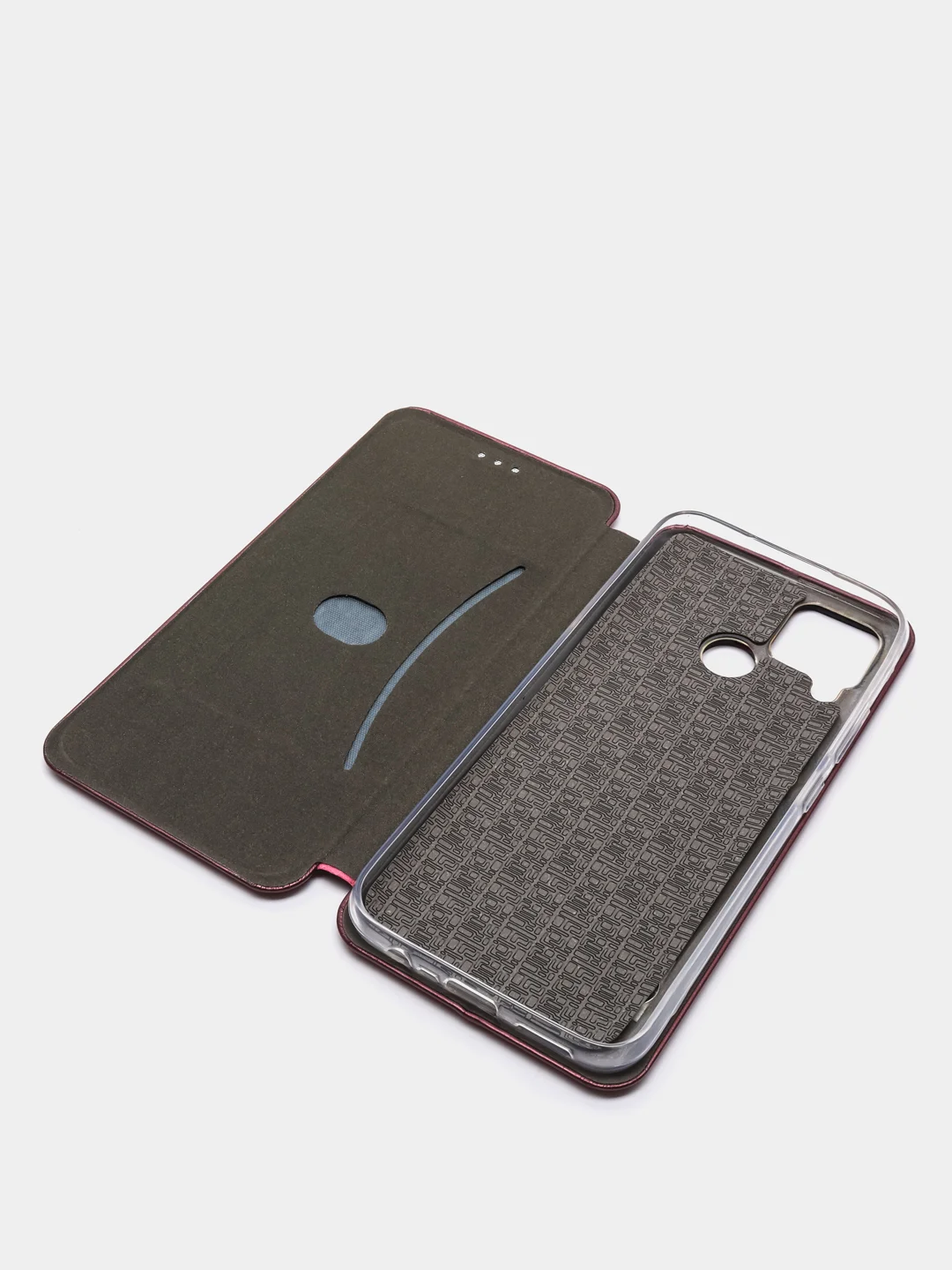 Бордовый чехол-книжка REALME C15