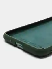 Тёмно-зелёный чехол Samsung A01 с бархатом внутри
