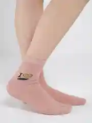 Коралловый меланж носки женские