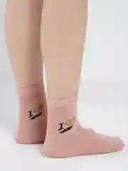 Коралловый меланж носки женские