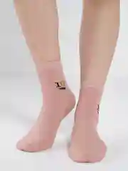 Коралловый меланж носки женские